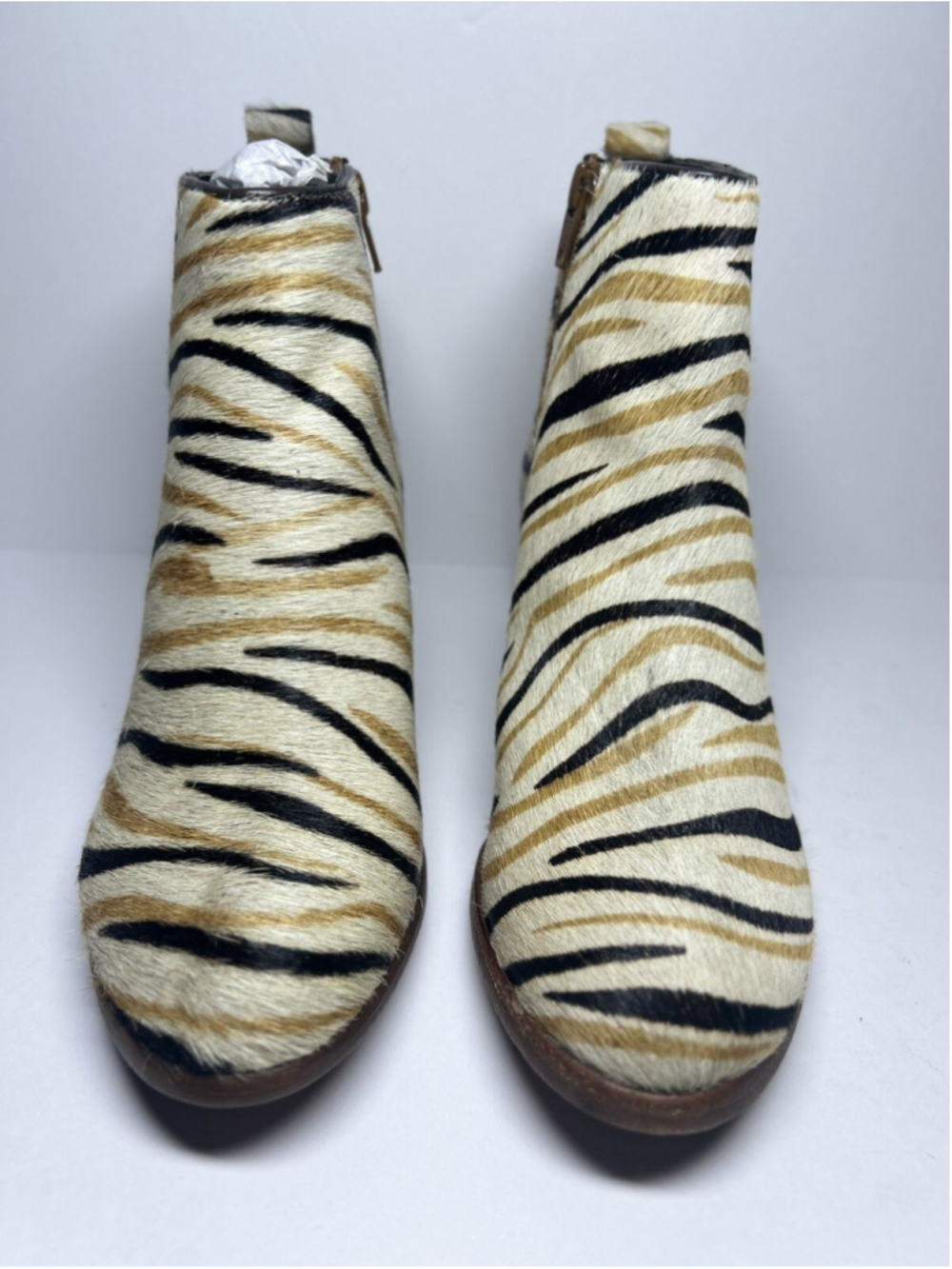 Band Of Gypsies Boots Rodeo Multi Zebra Cow-hair Leather Size 7.5